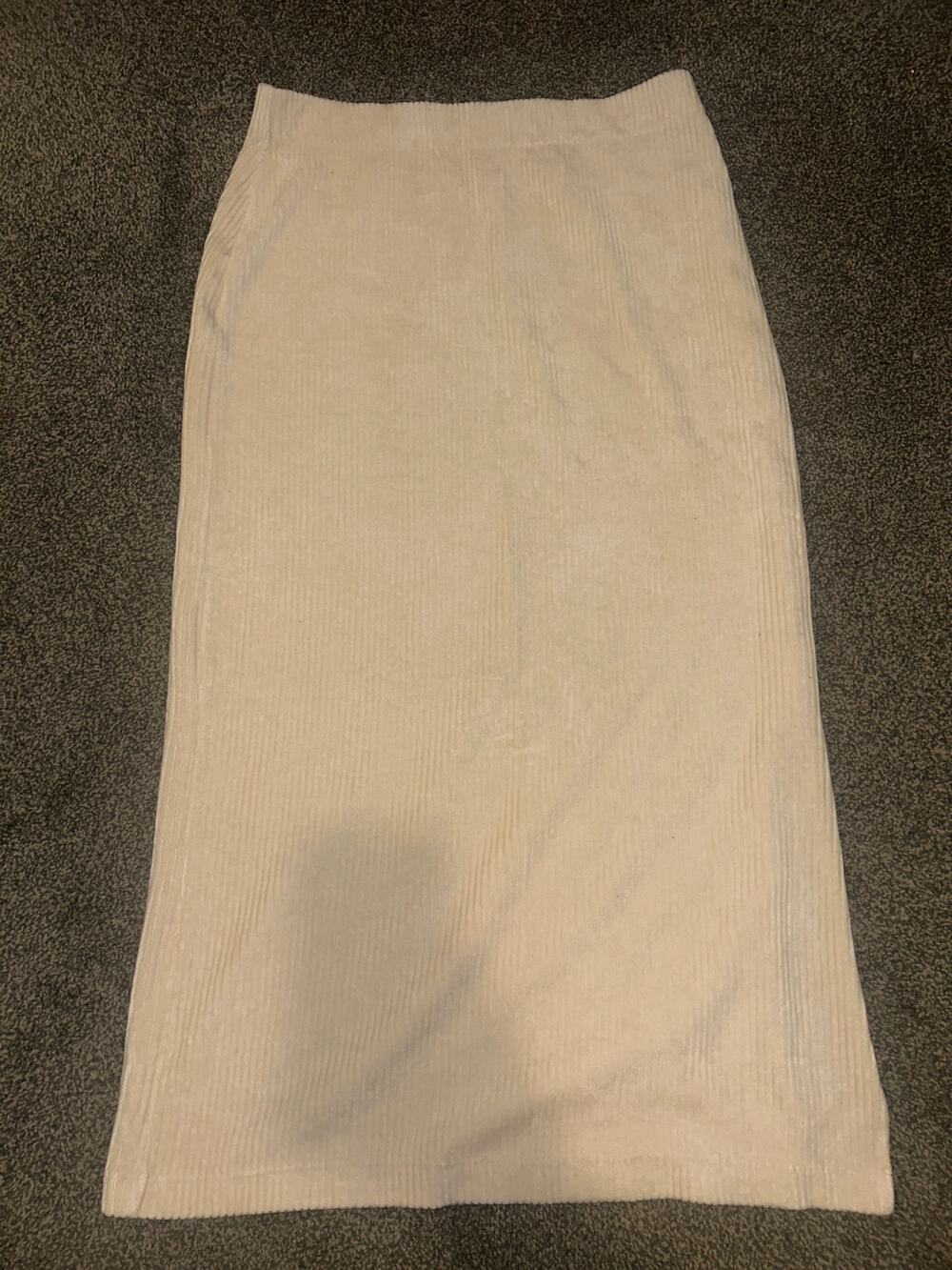 Free people midi skirt cream color size large